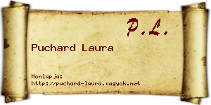Puchard Laura névjegykártya
